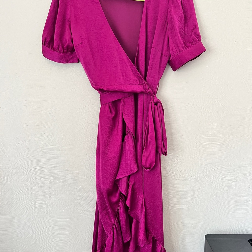Vici Magenta Wrap Dress